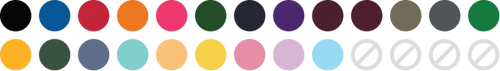 Available tee colors