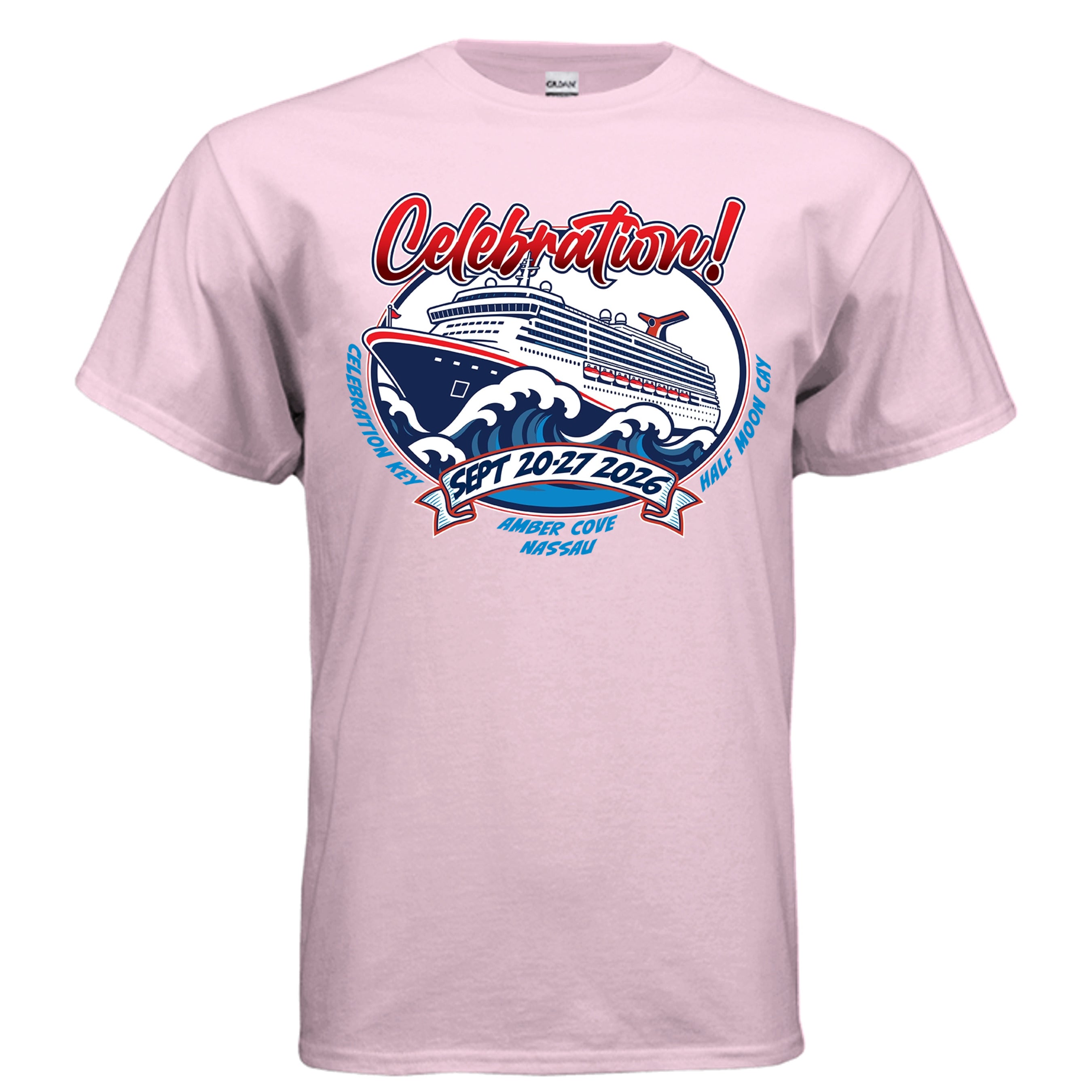 LIGHT PINK / S / Gildan G200 Adult Ultra Cotton 6 oz. T-Shirt