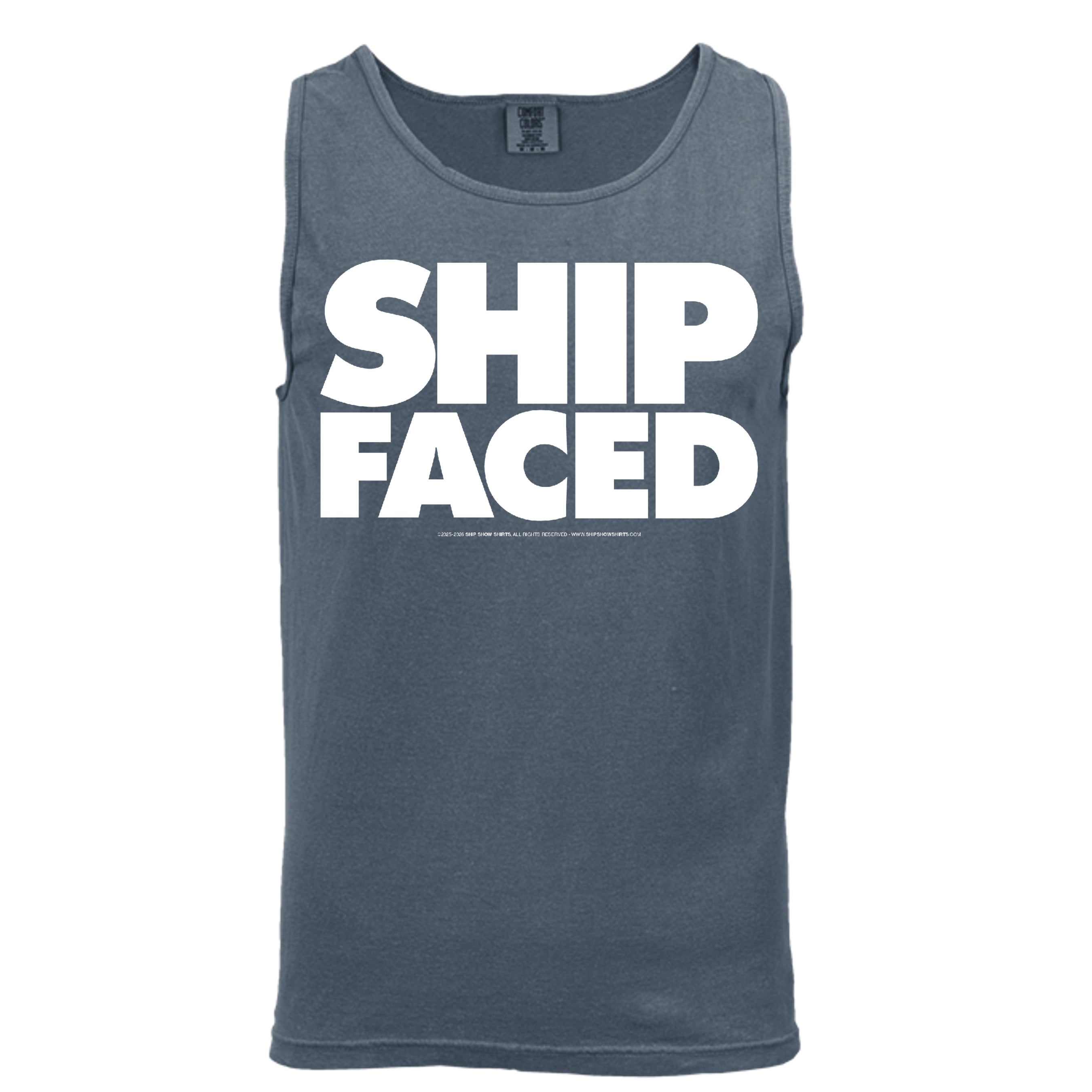 DENIM / S / Comfort Colors C9360 Adult 6.1 oz. Tank
