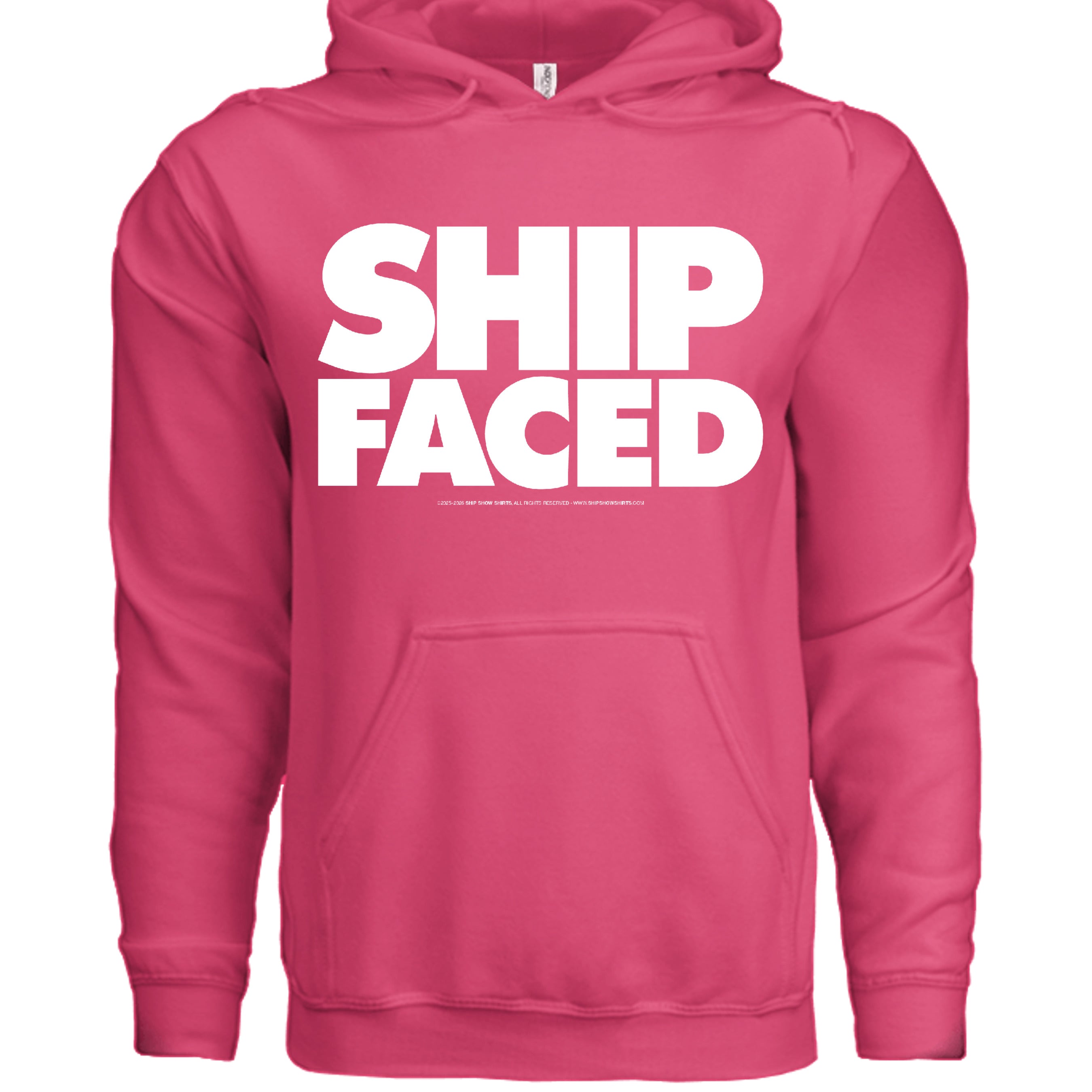 Neon Pink / S / Independent Trading Co. SS4500 Midweight Hooded Sweatshirt